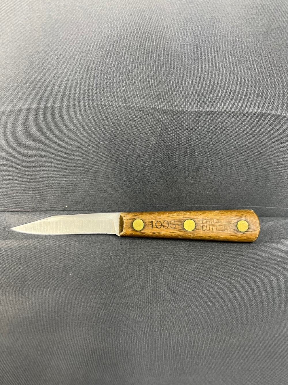 Chicago Cutlery 100s Pairing Knife 3” Blade Stainless Steel Wood Handle